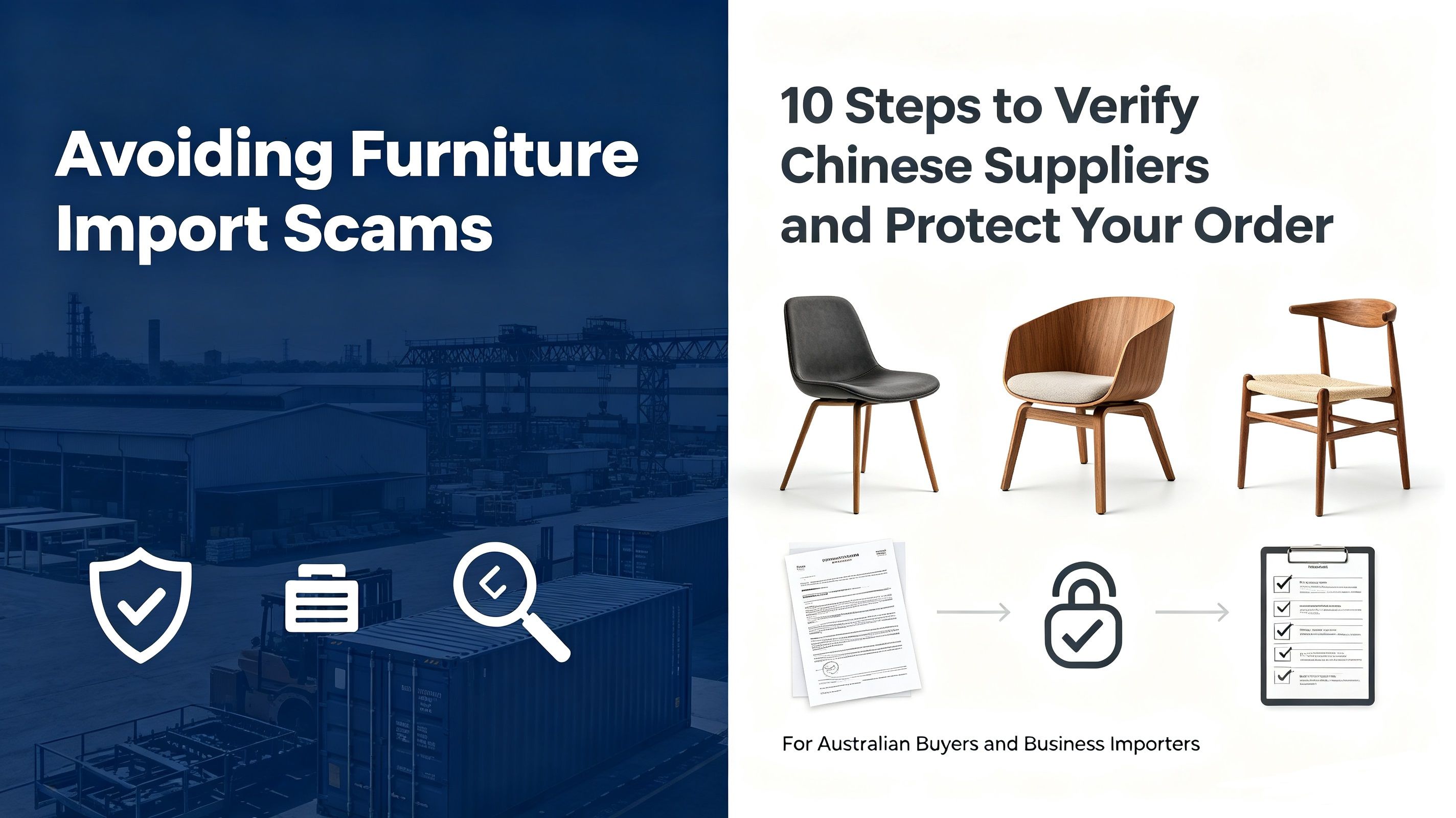 How to Avoid Scams When Buying Furniture from China: A Complete Guide for Australian Importers